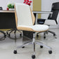 Silla de escritorio moderna Silla de conferencia de madera Silla con respaldo medio con ruedas