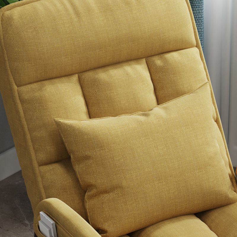 Chaise de salon en lin 17.71 "L x 22,44" W x 34,64 "H Chaise d'accent réglable avec stockage