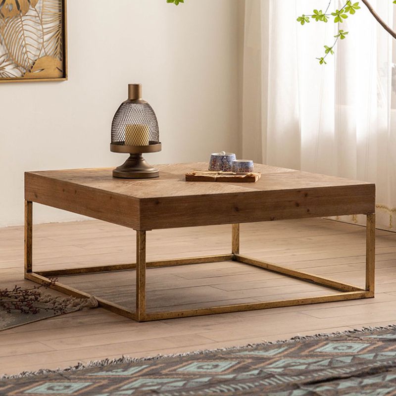 Modern Wooden Coffee Table Rectangular Top Shape Coffee Cocktail Table