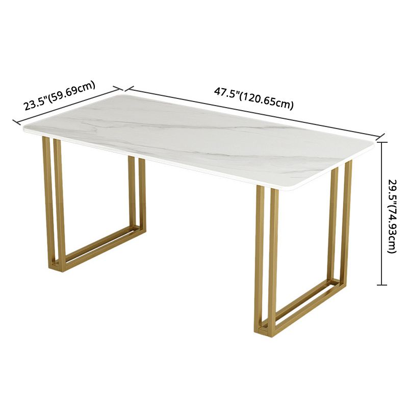 Glam Sintered Stone Dining Room Set Standard Height with Double Pedestal Base Dining Furniture Clearhalo 'Dining Room Sets' 'Dining Tables & Seating' 'dining_room_set' 'furn' 'furn_dining_room_set' 'Furniture' 'furniture_dining_room_set' 'Kitchen & Dining Furniture' 'kitchen&dining_furn' 'kitchen' 1200x1200_96fd5d61-be61-4af4-9033-744c0b61e9ba