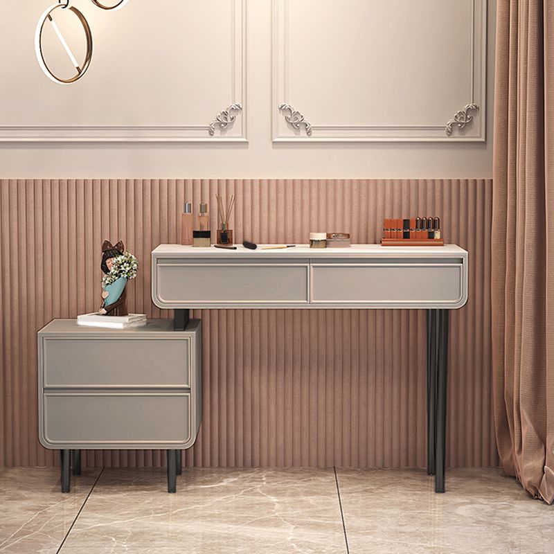 Minimalist Stone Top Vanity Table Modern Makeup Counter with 4 Drawers Clearhalo 'Bedroom Furniture' 'furn' 'furn_makeup_vanities' 'Furniture' 'Makeup Vanities' 'makeup_vanities' 1200x1200_96fdb4d3-3c7c-4423-bf00-7f131a89f66a