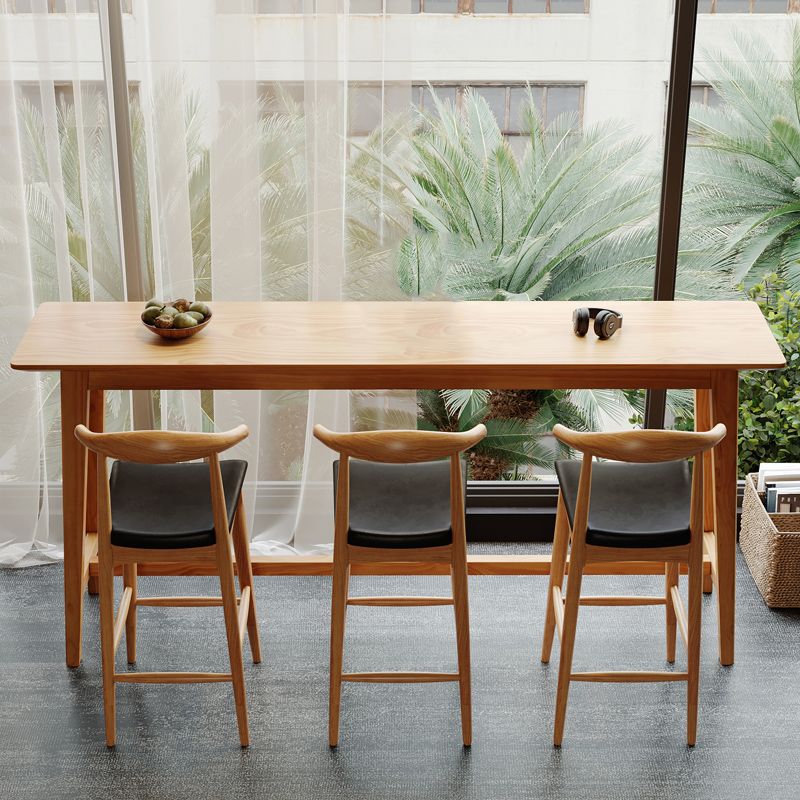 1/4 Pieces Table and Stool Set Modern Solid Wood Pub Dining Set Clearhalo 'Bar Furniture' 'furn' 'furn_home_bar_bar_sets' 'Furniture' 'Home Bars & Bar Sets' 'home_bar_bar_sets' 'Kitchen & Dining Furniture' 1200x1200_96fe0de4-2cd9-4e59-830e-8b4218764971