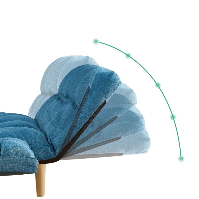 Linnen eigentijdse vierkante arm verstelbare sofa cabriolet bank voor woonkamer