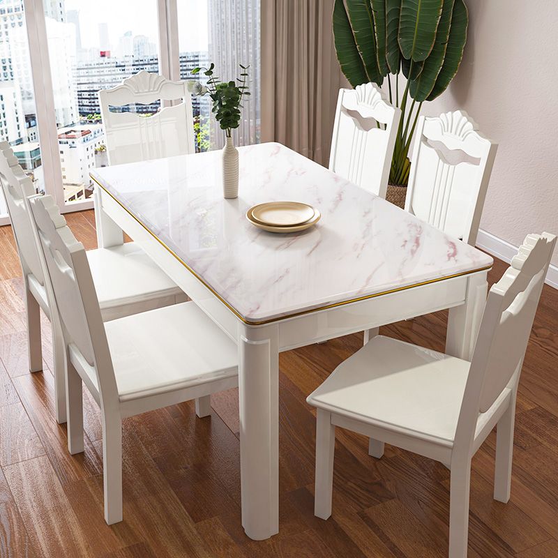 Modern Fixed Dining¬†Room¬†Table¬†Set Marble Top Dining Room Furniture for Restaurant Clearhalo 'Dining Room Sets' 'Dining Tables & Seating' 'dining_room_set' 'Furniture' 'furniture_dining_room_set' 'Kitchen & Dining Furniture' 'kitchen&dining_furn' 'kitchen' 1200x1200_96ff9884-2791-41bb-a801-07c9bb1fa1a9