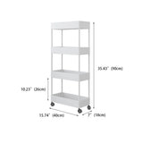 Estantería contemporánea estantería de plástico abierta para oficina con ruedas de lanzadores
