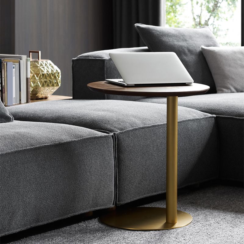 Tavolo da angolo contemporaneo da 19 "tavolo rotondo del piedistallo rotondo