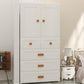 White Plastic Wardrobe Armoire with Legs Contemporary Wardrobe Closet Clearhalo 'Armoires & Wardrobes' 'armoires_wardrobes' 'Bedroom Furniture' 'furn' 'furn_armoires_wardrobes' 'Furniture' 1200x1200_96fff0ca-cbaa-4fa7-ab00-fd7d71f39db2