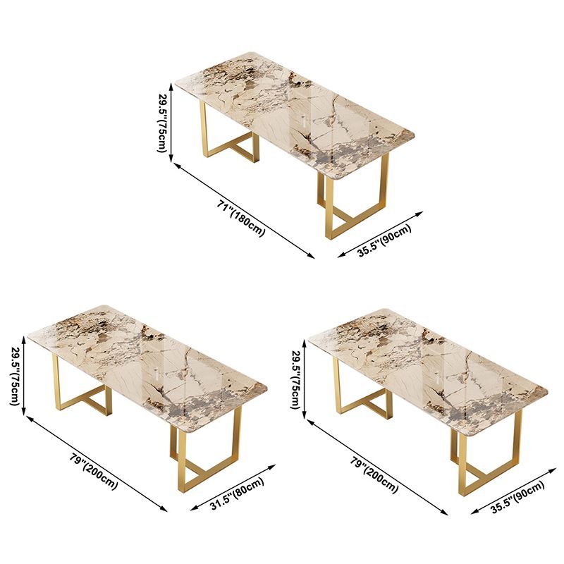 Metal Traditional Luxury Rectangular Table Sintered Stone Indoor Table with Sled Base Clearhalo ' dining_table' 'Dining Tables & Seating' 'Dining Tables' 'furn' 'furn_dining_table' 'Furniture' 'furniture_dining_table' 'Kitchen & Dining Furniture' 'kitchen&dining_furn' 'kitchen' 'kitchen_dining_table' 1200x1200_97005de8-ba3f-4f96-a540-90b0c9476fcf