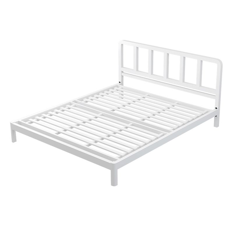 Modern Metal Folding Bed Rectangular Open-Frame Bed with Metal Legs