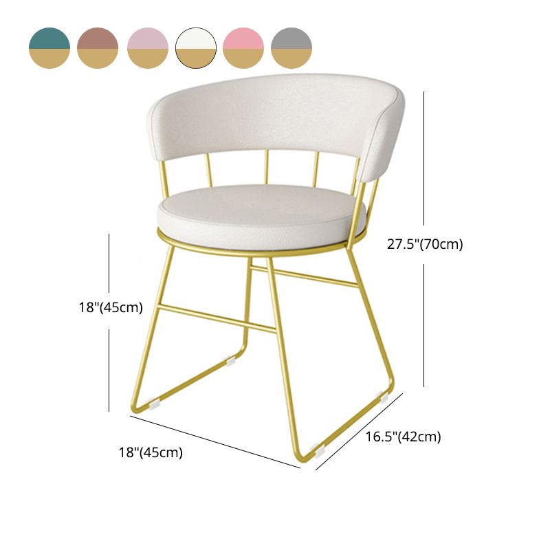 Scandinavian Upholstered Side Chairs Armless Open Back Chairs Clearhalo 'Dining Chairs' 'Dining Tables & Seating' 'dining_chair' 'furn' 'furn_dining_chair' 'Furniture' 'furniture_dining_chair' 'Kitchen & Dining Furniture' 1200x1200_9701f26d-cb09-4213-8090-761b12206e8b
