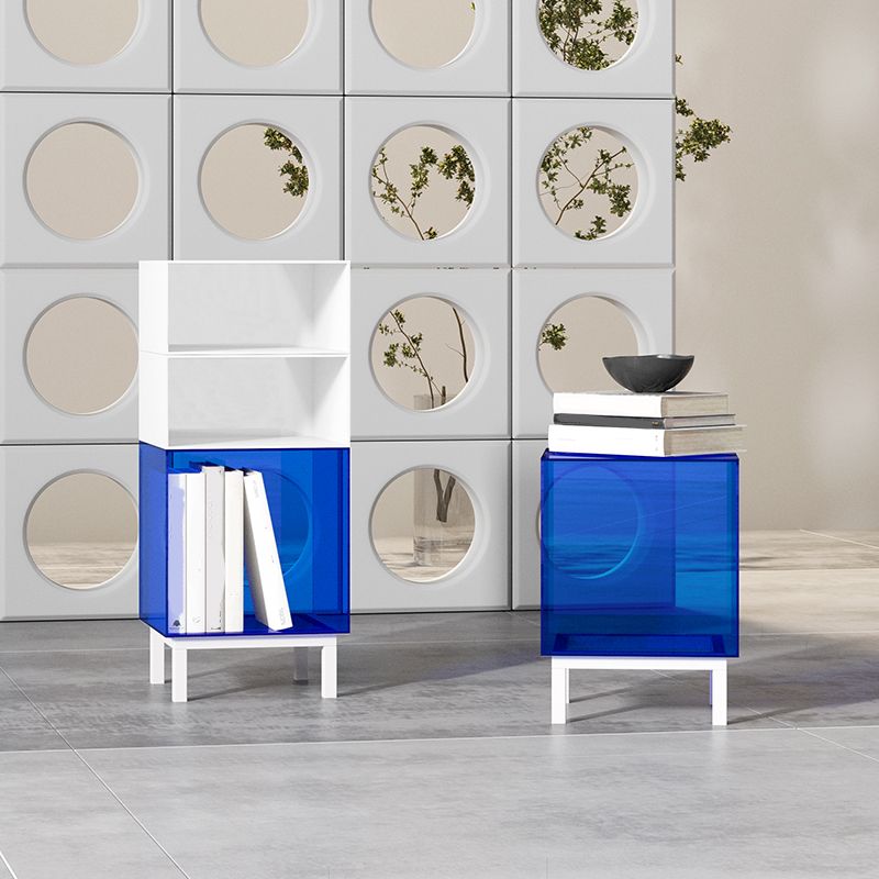 Closed Back Bookcase Contemporary Style Bookshelf in Acrylic for Home Office Clearhalo 'Bookcases' 'furn' 'furn_bookcases' 'Furniture' 'furniture_bookcases' 'kitchen' 'kitchen_bookcases' 'Living Room Furniture' 'Office Furniture' 1200x1200_97022130-2886-4bf5-b2b9-9001462cb5e0