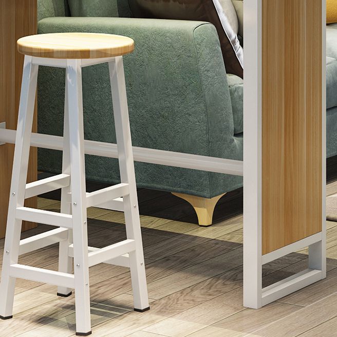 Contemporary Bar Dining Table Rectangle Bar Dining Table with Trestle Base Clearhalo 'Bar Furniture' 'Bar Tables' 'bar_tables' 'Furniture' 'furniture_bar_tables' 'Kitchen & Dining Furniture' 1200x1200_9702bc6e-0e62-4b67-8669-a5fd241bedbb