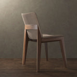 Sillas de comedor de brazo de madera maciza silla de acento de comedor tapizado