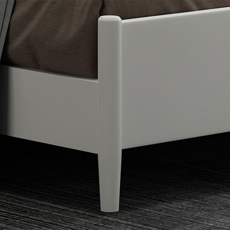 Scandinavian Wooden Panel Standard Bed with Rectangular Headboard Clearhalo 'Bedroom Furniture' 'Beds' 'furn' 'furn_beds' 'Furniture' 1200x1200_97077f63-8bc4-464d-9cde-bfc420ba69ee