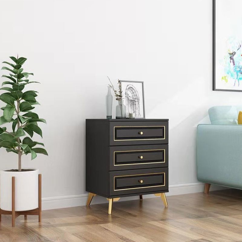 Cómoda de almacenamiento de dormitorio contemporánea Cómoda vertical de madera con cajones