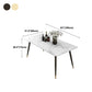Tripod Base Dining Table Traditional Luxury Rectangle Stone and Iron Dining Table Clearhalo 'Dining Tables & Seating' 'Dining Tables' 'dining_table' 'furn' 'furn_dining_table' 'Furniture' 'furniture_dining_table' 'Kitchen & Dining Furniture' 1200x1200_970832b6-6982-4d94-a649-88d881933c89
