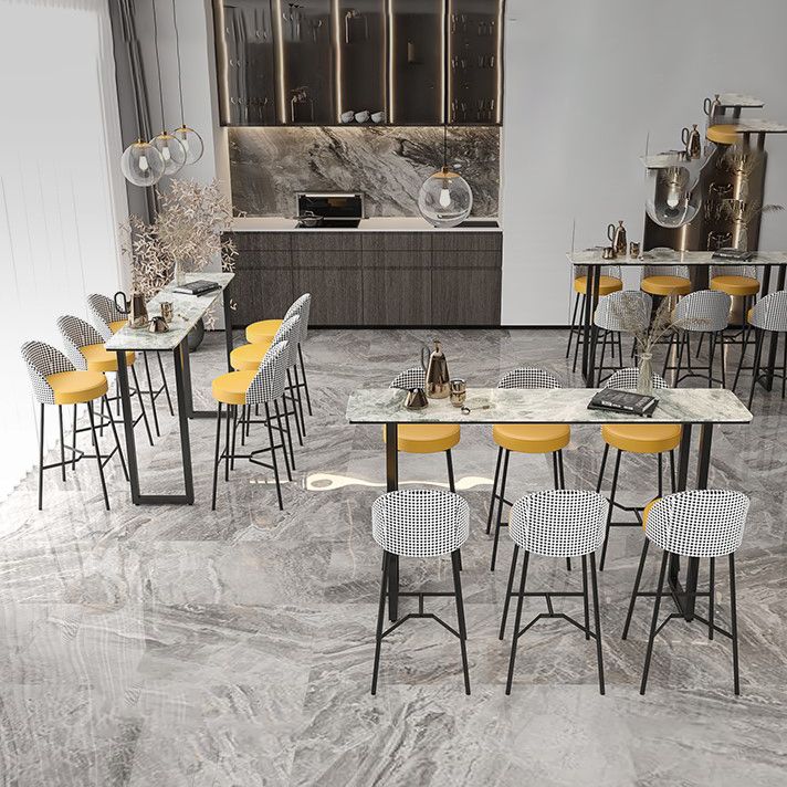 Sled Rectangle Stone Bar Stool Table Modern Indoor Fixed Table Patio Bar Table Clearhalo 'Bar Furniture' 'Bar Tables' 'bar_tables' 'furn' 'furn_bar_tables' 'Furniture' 'furniture_bar_tables' 'Kitchen & Dining Furniture' 'kitchen&dining_furn' 'kitchen' 1200x1200_9709576f-b96d-4e90-bdbf-7a4f7481bada
