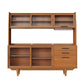 Porte di vetro contemporanea pranzo Hutch Pine Hutch a buffet