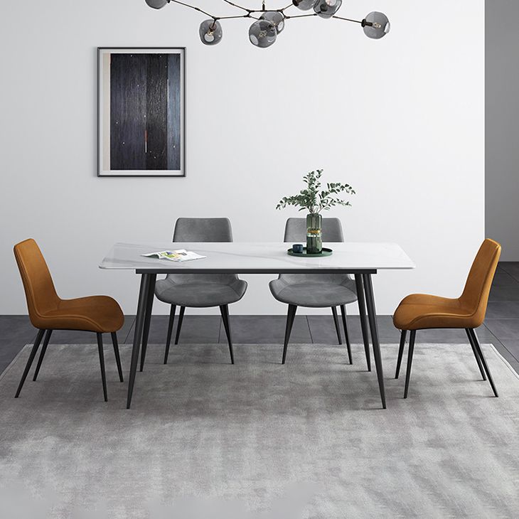 現代的な長方形テーブルセット1/4/5/7ピース自宅で使用するためのダイニングセット