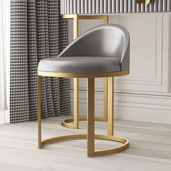 Glam Metal Dining Room Chair Armless Upholstered Dining Chairs for Restaurant Use Clearhalo 'Dining Chairs' 'Dining Tables & Seating' 'dining_chair' 'furn' 'furn_dining_chair' 'Furniture' 'Kitchen & Dining Furniture' 1200x1200_97119dd5-2c91-4ca9-bac5-c05c5f1116b2