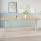 Modern Solid Wood Dinette Table Acrylic Base Dining Table for Living Room Clearhalo 'Dining Tables & Seating' 'Dining Tables' 'dining_table' 'furn' 'furn_dining_table' 'Furniture' 'furniture_dining_table' 'Kitchen & Dining Furniture' 1200x1200_97165890-b4e3-4975-8427-9de31622ab21