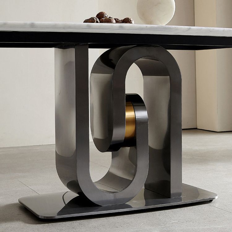 Rectangle Modern Dining Table Set 1/2/5/7 Pcs Dinette Set for Dining Room Clearhalo 'Dining Room Sets' 'Dining Tables & Seating' 'dining_room_set' 'furn' 'furn_dining_room_set' 'Furniture' 'Kitchen & Dining Furniture' 1200x1200_9717bbd3-8425-412a-b128-ea351d8493c7