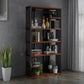 Industrial Style Bookshelf Open Shelf Vertical Metal Shelf with Rectangular Shelves Clearhalo 'Bookcases' 'Furniture' 'furniture_bookcases' 'kitchen' 'kitchen_bookcases' 'Living Room Furniture' 'Office Furniture' 1200x1200_9717cc32-fb6b-48c9-8f5f-a3243cb0e250
