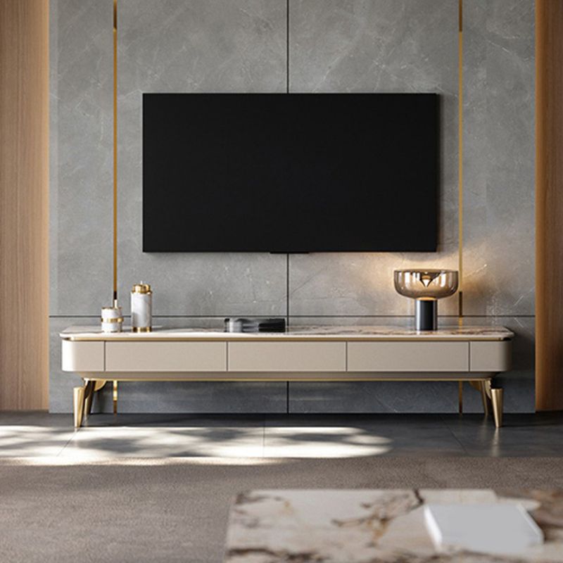 Enclosed Storage TV Media Console Glam Media Console with 3 Drawers Clearhalo 'furn' 'furn_tv_stands_entertainment_centers' 'Furniture' 'Living Room Furniture' 'TV Stands & Entertainment Centers' 'TV Stands & Media Storage Furniture' 'tv_stands_entertainment_centers' 1200x1200_9718c618-8668-4e5e-aff6-2e33f1337cfb