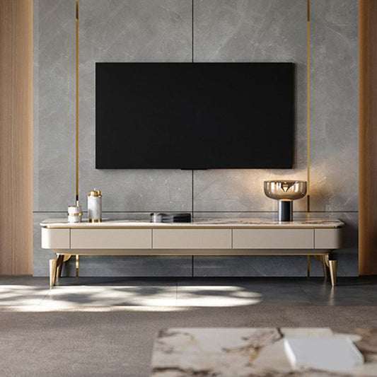 Enclosed Storage TV Media Console Glam Media Console with 3 Drawers Clearhalo 'furn' 'furn_tv_stands_entertainment_centers' 'Furniture' 'Living Room Furniture' 'TV Stands & Entertainment Centers' 'TV Stands & Media Storage Furniture' 'tv_stands_entertainment_centers' 1200x1200_9718c618-8668-4e5e-aff6-2e33f1337cfb