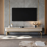 Enclosed Storage TV Media Console Glam Media Console with 3 Drawers Clearhalo 'furn' 'furn_tv_stands_entertainment_centers' 'Furniture' 'Living Room Furniture' 'TV Stands & Entertainment Centers' 'TV Stands & Media Storage Furniture' 'tv_stands_entertainment_centers' 1200x1200_9718c618-8668-4e5e-aff6-2e33f1337cfb