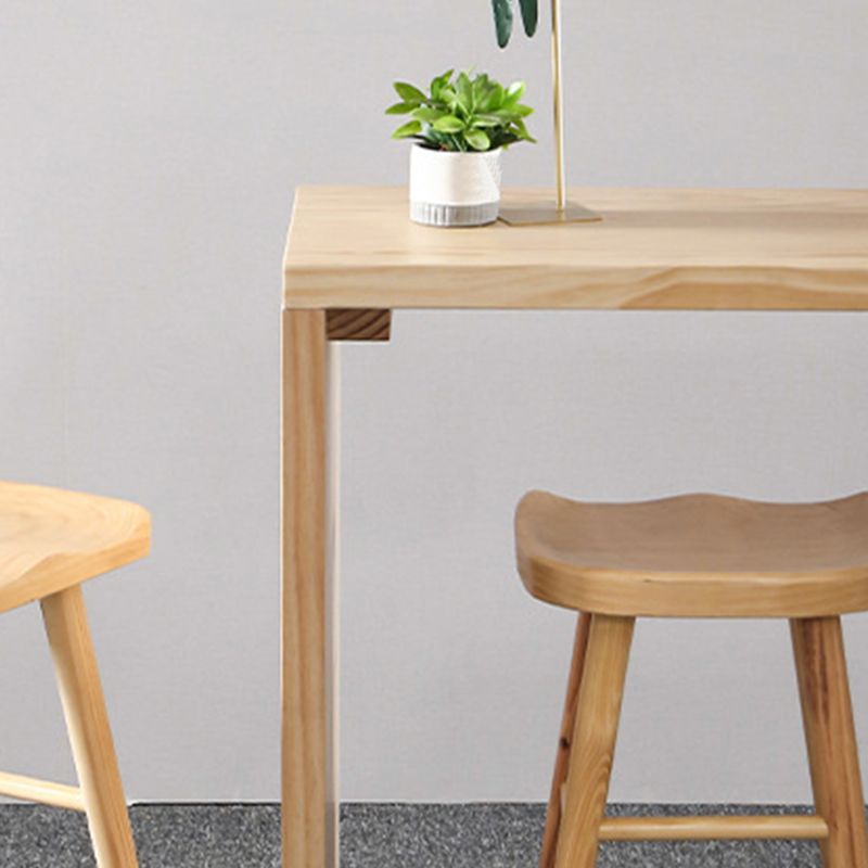 Table de bar en bois moderne, plateau en bois massif, Table de bistro, pour salon