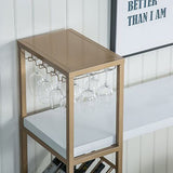 Rectangle Bar Table with High Stools Contemporary Style 1/2/3 Pieces Bar Table Set