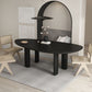 Oval Tripod Base Dining Table Solid Wood Modern Kitchen Dinner Dining Room Table Clearhalo 'Dining Tables & Seating' 'Dining Tables' 'dining_table' 'furn' 'furn_dining_table' 'Furniture' 'furniture_dining_table' 'Kitchen & Dining Furniture' 'kitchen' 'kitchen_dining_table' 1200x1200_971d3d5b-5382-4b92-9c92-c2b91c740e97