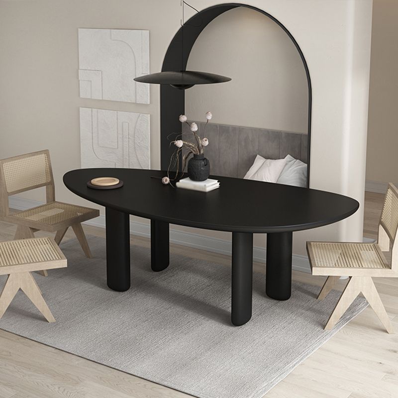 Oval Tripod Base Dining Table Solid Wood Modern Kitchen Dinner Dining Room Table Clearhalo 'Dining Tables & Seating' 'Dining Tables' 'dining_table' 'furn' 'furn_dining_table' 'Furniture' 'furniture_dining_table' 'Kitchen & Dining Furniture' 'kitchen' 'kitchen_dining_table' 1200x1200_971d3d5b-5382-4b92-9c92-c2b91c740e97