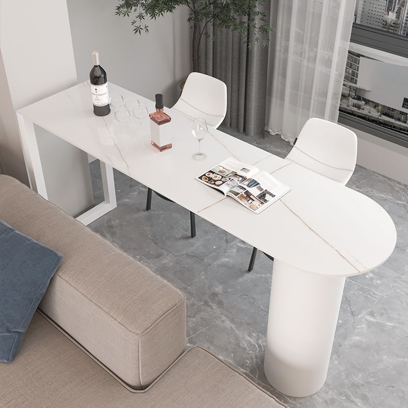 Ensemble de Table de Bar moderne 1/3 pièces, Table de comptoir en pierre avec tabourets pour salon