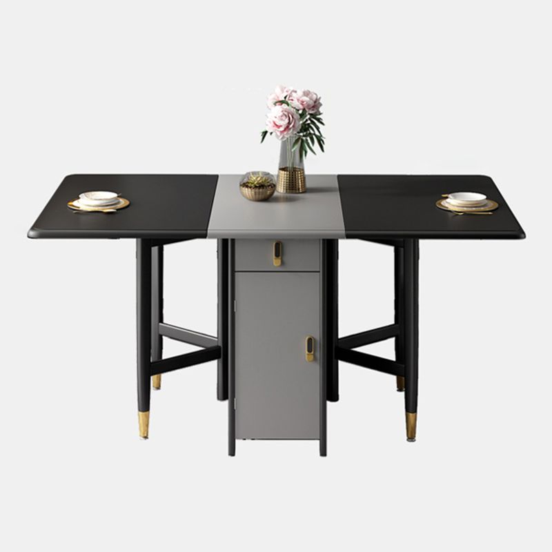 Mid-Century Modern Dining Table Rubberwood Solid Wood Table with Black Ash Solid Wood Base Clearhalo ' dining_table' 'Dining Tables & Seating' 'Dining Tables' 'furn' 'furn_dining_table' 'Furniture' 'furniture_dining_table' 'Kitchen & Dining Furniture' 'kitchen&dining_furn' 'kitchen' 'kitchen_dining_table' 1200x1200_9720820e-790d-47b5-8beb-4bed6a32f467