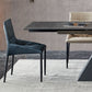 Rectangular Extendable Dining Table Modern Grey Stone Table Top for Dining Room