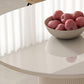 Slate and Metal Table Modern Minimalist Home White Dining Table