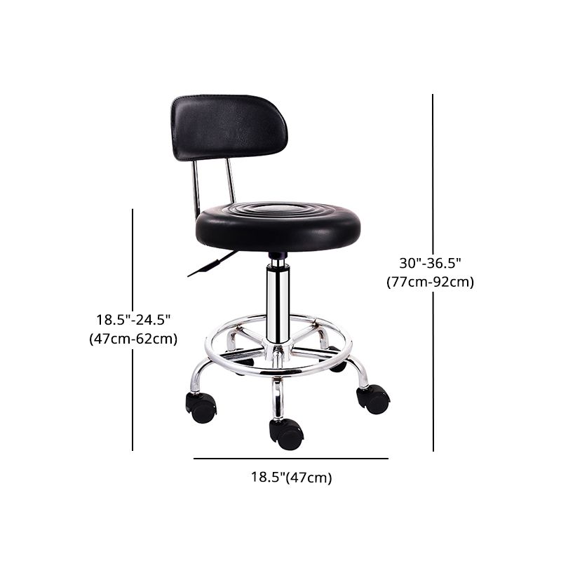 Modern Rotatable Liftable Stool Steel Household Bar Stool with Cushion and Pedal Clearhalo 'Bar Furniture' 'Bar Stools' 'bar_stools' 'furn' 'furn_bar_stools' 'furniture_bar_stools' 'Kitchen & Dining Furniture' 'kitchen&dining_furn' 'kitchen' 'kitchen_furn' Furniture' 1200x1200_9723f94f-ef5d-4311-940a-41d2899923df