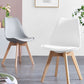 Scandinavian Home Side Chair Wood Upholstered Solid Back Dining Room Chair Clearhalo ' kitchen&dining_furn' 'Dining Chairs' 'Dining Tables & Seating' 'dining_chair' 'Furniture' 'furniture_dining_chair' 'Kitchen & Dining Furniture' 'kitchen' 1200x1200_972491fa-fe8d-4d8a-b17f-6ad8b553381a