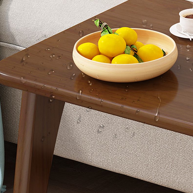 Mesa lateral superior rectangular moderno 24.8 "de altura de madera de altura con estante y rueda