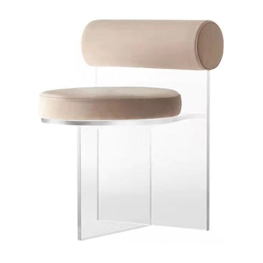 Silla de comedor sólido contemporánea silla acrílica para comedor