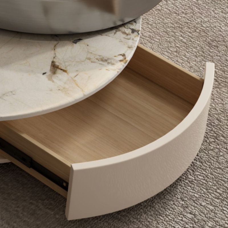 Block and Drum Contemporary Slate BlockHome Coffee Or End Table with Drawers