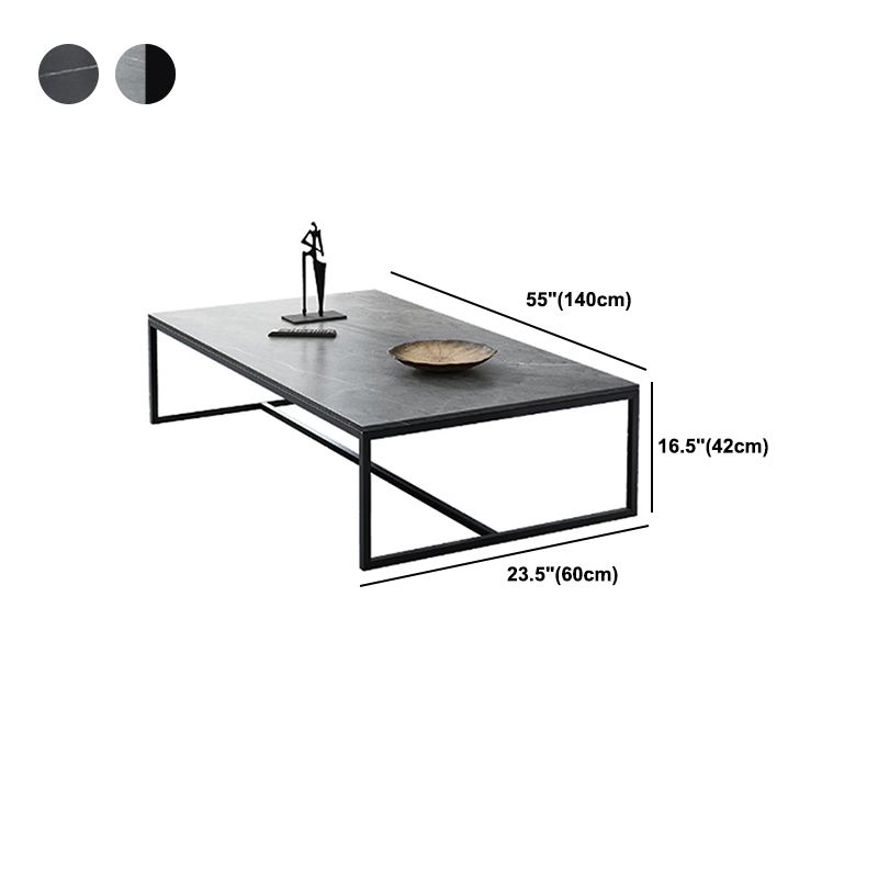 Trestle Type Base Rectangular Slate Table Board Ornate Style Coffee Table Clearhalo 'Coffee & Accent Tables' 'Coffee Tables' 'coffee_tables' 'furn' 'furn_coffee_tables' 'Furniture' 'Living Room Furniture' 1200x1200_97290022-4f8a-4e9c-ab5e-c407e0fc8476