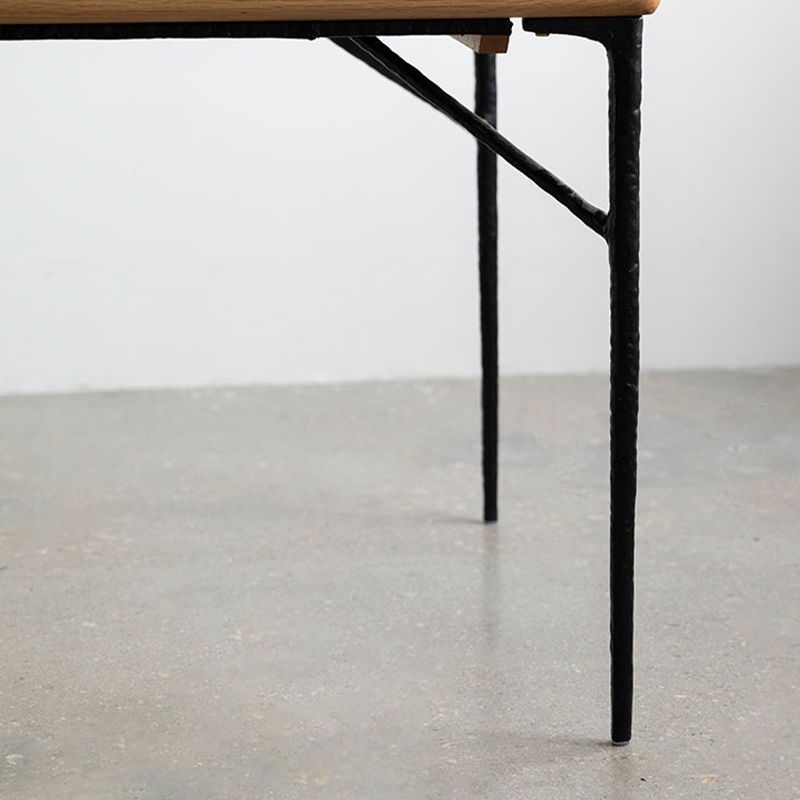 Modern Wood Rectangle Dining Table with 4 Legs Table for Dining Room Clearhalo 'Dining Tables & Seating' 'Dining Tables' 'dining_table' 'furn' 'furn_dining_table' 'Furniture' 'Kitchen & Dining Furniture' 1200x1200_972aa19b-a4f9-48e4-81af-97f08cc7ba34