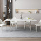 Modern 1/4/5/7 Pieces Dinette Set with Sintered Stone White Table Dining room Set Clearhalo 'Dining Room Sets' 'Dining Tables & Seating' 'dining_room_set' 'furn' 'furn_dining_room_set' 'Furniture' 'furniture_dining_room_set' 'Kitchen & Dining Furniture' 'kitchen&dining_furn' 'kitchen' 1200x1200_972cb417-3b6a-4485-bac7-8fcd0cf24bd9