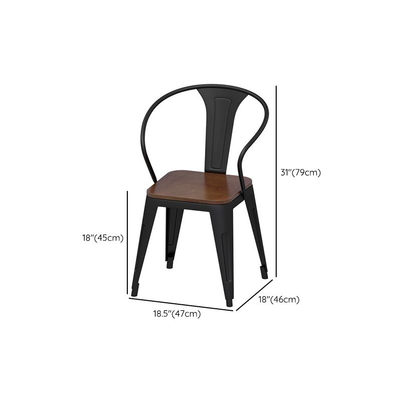 Dark Brown Solid Wood Dining Set 1/3/9 Pieces Dinette Set with Metal Chairs Clearhalo 'Dining Room Sets' 'Dining Tables & Seating' 'dining_room_set' 'furn' 'furn_dining_room_set' 'Furniture' 'Kitchen & Dining Furniture' 1200x1200_972d1977-0553-45e8-90ca-14f3083332d7
