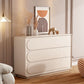 Modern Dresser Solid Wood Storage Chox Coffing con 3 cajones