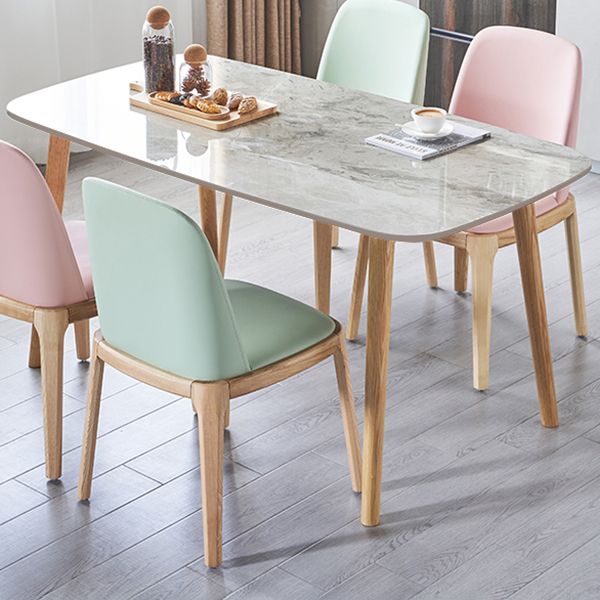 Contemporary Sintered Stone Top Table Standard Rectangle Dining Table for Kitchen Clearhalo ' dining_table' 'Dining Tables & Seating' 'Dining Tables' 'furn' 'furn_dining_table' 'Furniture' 'furniture_dining_table' 'Kitchen & Dining Furniture' 'kitchen&dining_furn' 'kitchen' 'kitchen_dining_table' 1200x1200_972f6013-c100-470d-8687-8cc03c12f162