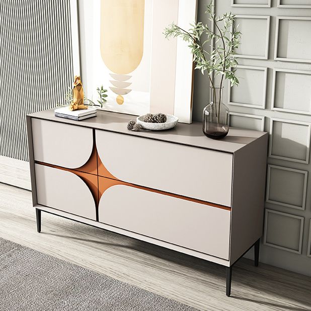 Modern 4-Drawer Sideboard Simple Wood Buffet Table for Dining Room Clearhalo 'buffet_sideboard' 'Buffets & Sideboards' 'furn' 'furn_buffet_sideboard' 'Furniture' 'Kitchen & Dining Furniture' 1200x1200_972fc88e-e4dc-43c6-9fc7-8c0bbbefe7ce